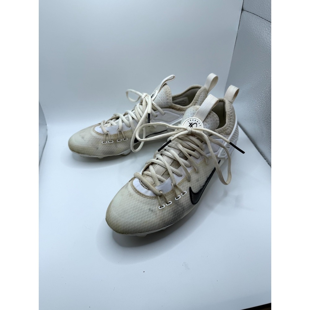 Nike Huarache 9 Elite Low LAX FD0089-101 Mens 7.5 Sneakers Beige Lacrosse Cleats